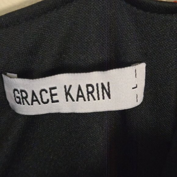 Grace Karin Rainbow Sequin Ruched Party Bodycon Dress NYE Size L - Picture 6 of 7